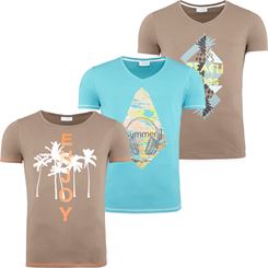 Summerfresh T-Shirts, 3er Pack, Herren, Gr. XXL