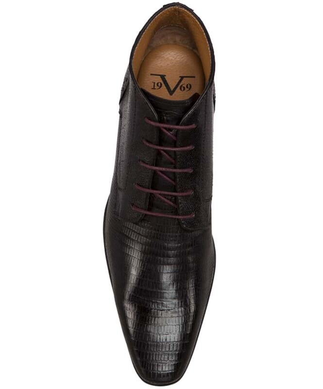 19V69 ITALIA Herren Stiefeletten Business Stiefel Schuhe Boots Leder-Textil NEU 