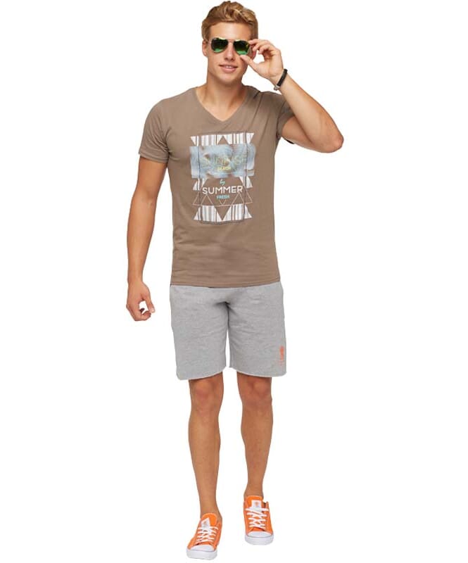 Summerfresh T-Shirt BOARDING Herren hellbraun