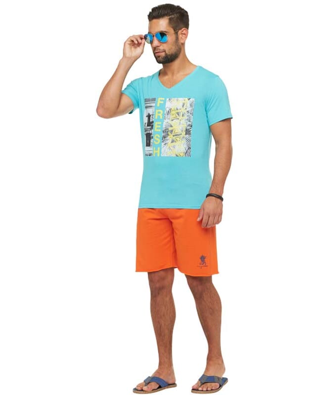 Summerfresh T-Shirt PARADISE Herren hellblau