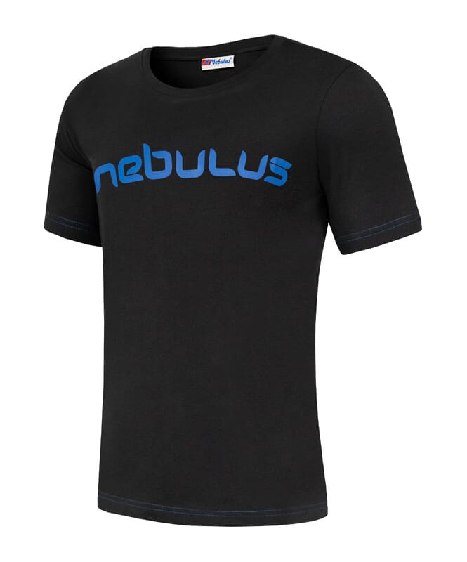 T-Shirt LEOS Herren schwarz-kobalt